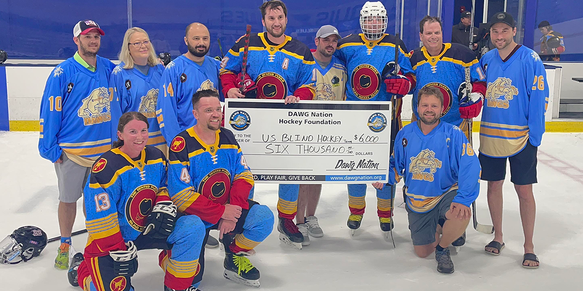 blind hockey tourney